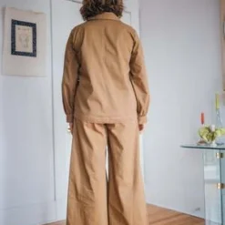 Eliza FaulknerWork Jacket - Toffee Brown Twill -Outlet Lustro Wear Store Eliza Faulkner Work Jacket Toffee Brown Twill 20230225004958 2