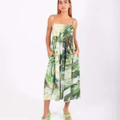 KowtowElle Dress - Botanic Trip -Outlet Lustro Wear Store Elle Dress in Botanic Trip by Kowtow 20231020154815 3