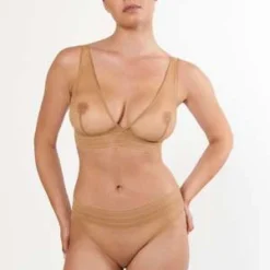 Else Bare Soft Plunge Bra - Caramel -Outlet Lustro Wear Store Else Bare Soft Plunge Bra Caramel 20230710200926