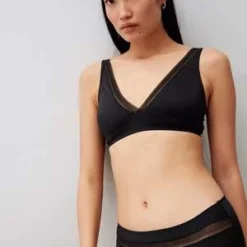 Else Nano Soft Cup Plunge Bra - Black -Outlet Lustro Wear Store Else Nano Soft Cup Plunge Bra Black 20230710201206