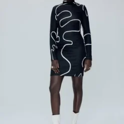 Eve GravelSedona Dress - Graphite -Outlet Lustro Wear Store Eve Gravel Sedona Dress In Store 20230929185837 3