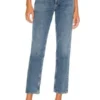AGOLDEFen High Rise Relaxed Tapered Jean In Highway-Blue