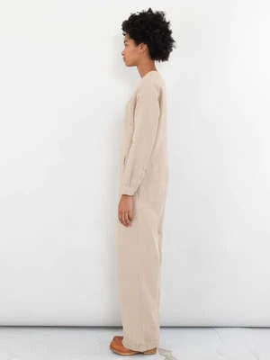 Folk ClothingCollarless Zip Jumpsuit - Clay 7 Folk ClothingCollarless Zip Jumpsuit - Clay - Image 7