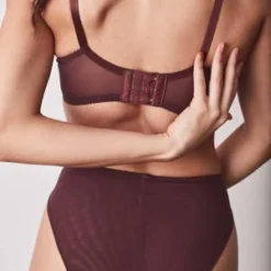 FortnightMeshie Longline Wireless Bra - Burgundy -Outlet Lustro Wear Store Fortnight Meshie Longline Wireless Bra Burgundy 20230110224852 1