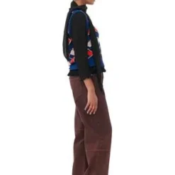 GanniGraphic Cotton Vest - Sodalite Blue -Outlet Lustro Wear Store GRAPHIC COTTON VEST SODALITE BLUE 20230819225849 1