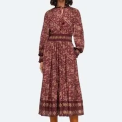 Sea New YorkGiulia L S Dress - Maroon