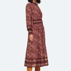 Sea New YorkGiulia L S Dress - Maroon -Outlet Lustro Wear Store Giulia L S Dress 20230710201943 1