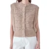 LolaGraham Chunky Sweater Vest - Brown