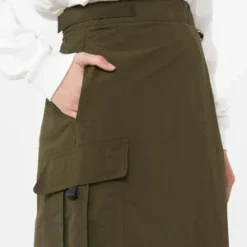 GramicciNylon Tussah Covertible Apron Dress - Deep Olive 8 GramicciNylon Tussah Covertible Apron Dress - Deep Olive -Outlet Lustro Wear Store Gramicci NYLON TUSSAH COVERTIBLE APRON DRESS DEEP OLIVE 20230929065217 3