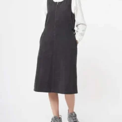 GramicciWAFFLE CORD MID-LENGTH DRESS - FOGGY PINE DYE