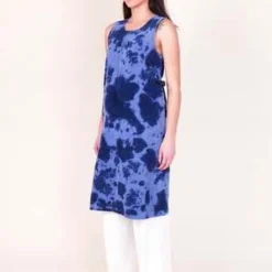 GramicciWaffle Cord Mid-Length Dress - Navy Bleach Dye -Outlet Lustro Wear Store Gramicci Waffle Cord Mid Length Dress Navy Bleach Dye 20230919134417