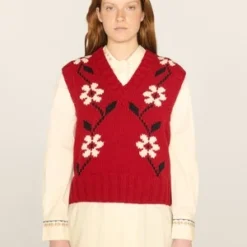 YMCHeidi Flower Vest - Red