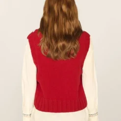 YMCHeidi Flower Vest - Red -Outlet Lustro Wear Store Heidi Flower Vest Red 20230807162414