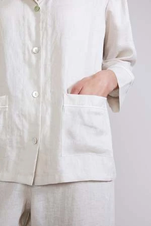 Laing HomeHelena Linen Pyjama Set - Damask 4 Laing HomeHelena Linen Pyjama Set - Damask - Image 4