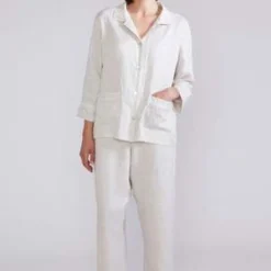 Laing HomeHelena Linen Pyjama Set - Damask 9 Laing HomeHelena Linen Pyjama Set - Damask -Outlet Lustro Wear Store Helena Linen Pyjama Set Damask 20220725004414 2