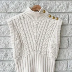 Veronica BeardHolton Knit Vest - Off White