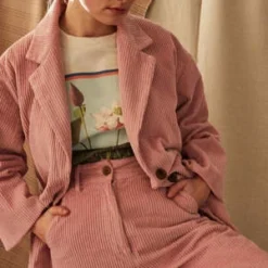Caron CallahanInness Corduroy Jacket - Blush -Outlet Lustro Wear Store Inness Jacket 20231018185209 3