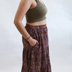 XirenaIris Skirt - Golden Clover -Outlet Lustro Wear Store Iris Skirt in Golden Clover by Xirena 20211102010809 1