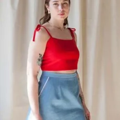 New Products -Outlet Lustro Wear Store JESSICA Skirt Denim 20230421183316 1