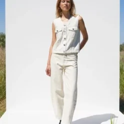 Just FemaleORGANIC COTTON CREAM BOLD JEANS