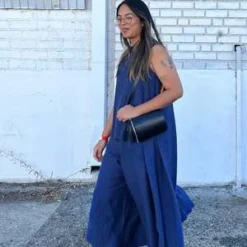 KAAREMKetel Layered Onesie - Salt Blue