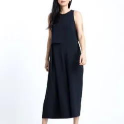 KAAREMSaccha Layered Pocket Onesie - Black Blue -Outlet Lustro Wear Store KAAREM Saccha Layered Onesie Black Blue 20190520204859 1