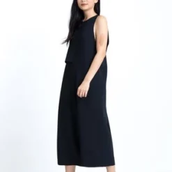 KAAREMSaccha Layered Pocket Onesie - Black Blue -Outlet Lustro Wear Store KAAREM Saccha Layered Onesie Black Blue 20190520204900