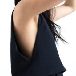 KAAREMSaccha Layered Pocket Onesie - Black Blue -Outlet Lustro Wear Store KAAREM Saccha Layered Onesie Black Blue 20190520204904 1