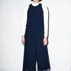 KAAREMSaccha Layered Pocket Onesie - Black Blue -Outlet Lustro Wear Store KAAREM Saccha Layered Onesie Black Blue 20190520204904