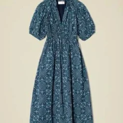 XirenaKara Dress - Indigo Flora -Outlet Lustro Wear Store KARA DRESS 20230725211630