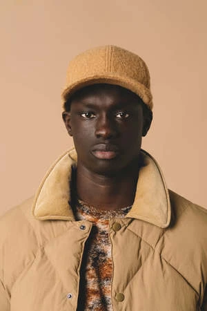 KestinDunbar Jacket - Dark Khaki Recycled Korean Nylon 1 KestinDunbar Jacket - Dark Khaki Recycled Korean Nylon