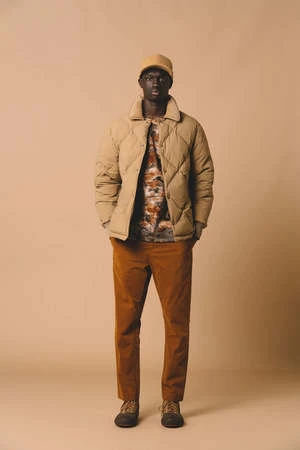 KestinDunbar Jacket - Dark Khaki Recycled Korean Nylon 2 KestinDunbar Jacket - Dark Khaki Recycled Korean Nylon - Image 2