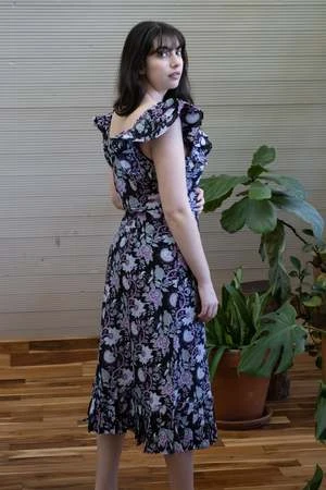 MilleKlara Dress - Tropical Night 3 MilleKlara Dress - Tropical Night - Image 3