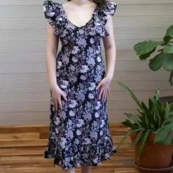 MilleKlara Dress - Tropical Night 8 MilleKlara Dress - Tropical Night -Outlet Lustro Wear Store Klara Dress in Tropical Night by Mille 20220207052332 3