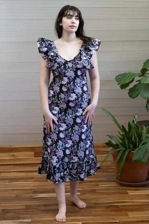 MilleKlara Dress - Tropical Night 4 MilleKlara Dress - Tropical Night - Image 4