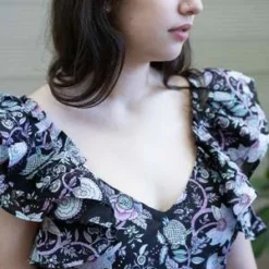 MilleKlara Dress - Tropical Night 9 MilleKlara Dress - Tropical Night -Outlet Lustro Wear Store Klara Dress in Tropical Night by Mille 20220207052332 4