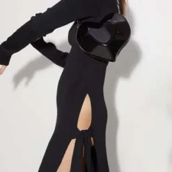 Simon MillerLong Sleeve Junjo Dress - Black -Outlet Lustro Wear Store Knits By Long Sleeve Junjo Dress in Black 20231025223402 2