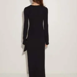 Simon MillerLong Sleeve Junjo Dress - Black -Outlet Lustro Wear Store Knits By Long Sleeve Junjo Dress in Black 20231025223403 1