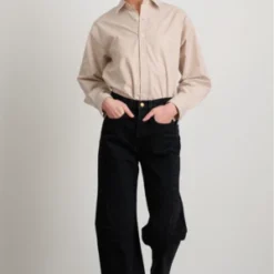 B SidesLasso High Slim Jean - Black Stone Wash