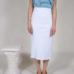 Le JeanColette Skirt - White