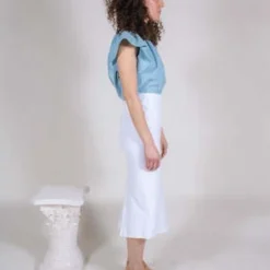 Le JeanColette Skirt - White -Outlet Lustro Wear Store Le Jean Colette Skirt White 20230326210103 1