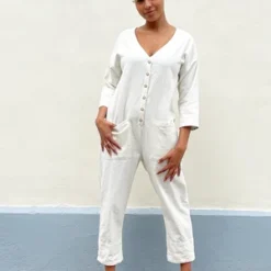 Happy French Ganghappyfrenchgang Libert Jumpsuit - White