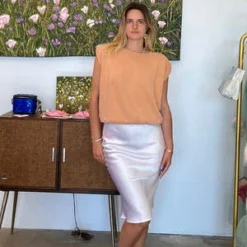 Lily ForbesSophia Bias Skirt - Rice