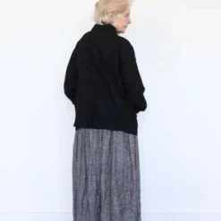 ICHI ANTIQUITESLinen Dobby Skirt - Black -Outlet Lustro Wear Store Linen Dobby Skirt Black 20231012182523 1