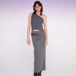 Permanent VacationLoop Merino Skirt - Graphite