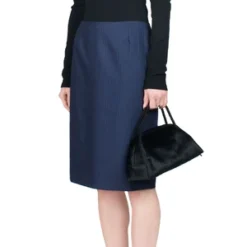 New Products -Outlet Lustro Wear Store Maryam Nassir Zadeh Density Skirt Royal Blue 20231019024306