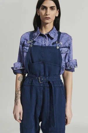 Rachel ComeyMeg Overalls - Navy 2 Rachel ComeyMeg Overalls - Navy - Image 2