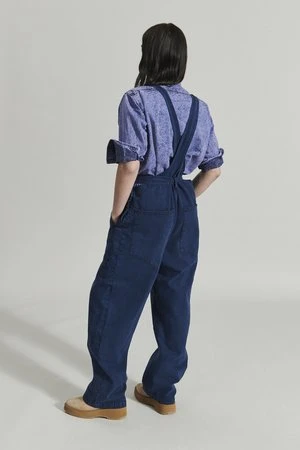 Rachel ComeyMeg Overalls - Navy 4 Rachel ComeyMeg Overalls - Navy - Image 4