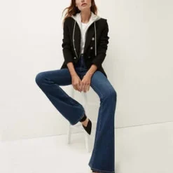 Veronica BeardMiller Dickey Jacket - Black/Silver Buttons -Outlet Lustro Wear Store Miller Dickey Jacket in Black with Silver Buttons 20231017021022 2