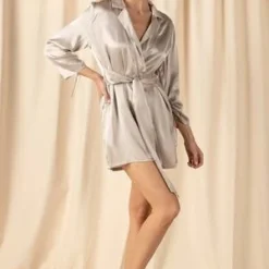 NK IMODEMischa Front Tie Blazer Robe